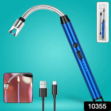 Metal Rechargeable Electric Arc Lighter With Flexible Neck (1 Pc) - Zidbik