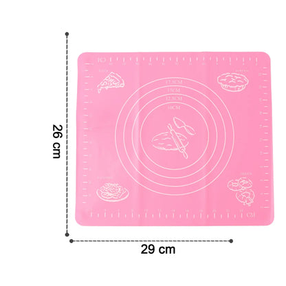 Non-stick Dough Rolling  Baking Mat - (1 Pc  29x26 Cm) - Zidbik