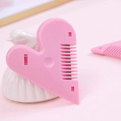 Heart Shape Hair Cutting Scissors - 1 Pc with Card Packing - Zidbik