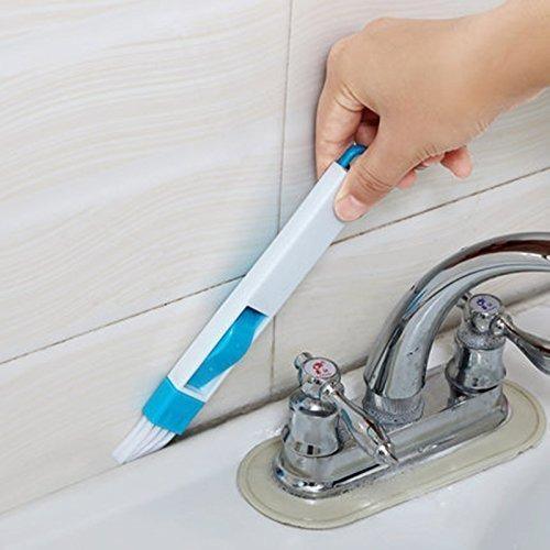 0850 2 In 1 Multi-function Plastic Window Slot Keyboard Wardrobe Dust Removal Cleaning Brush - Zidbik