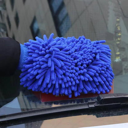 Microfiber Wash Mitt Multipurpose Cleaning Glove (1 Pc) - Zidbik