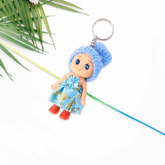 Multifunction Doll Rakhi For Kids Cute Soft Toy Rakhi With Keychain Use Decorative Fancy Rakhi Cum Keyring For Boys Girls - Zidbik