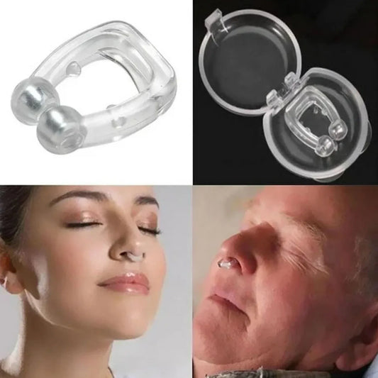 0349 Anti Snore Device For Men And Woman Silicone Magnetic Nose Clip For Heavy Snoring Sleeper Snore Stopper Anti Snoring Device (1 Pc) - Zidbik