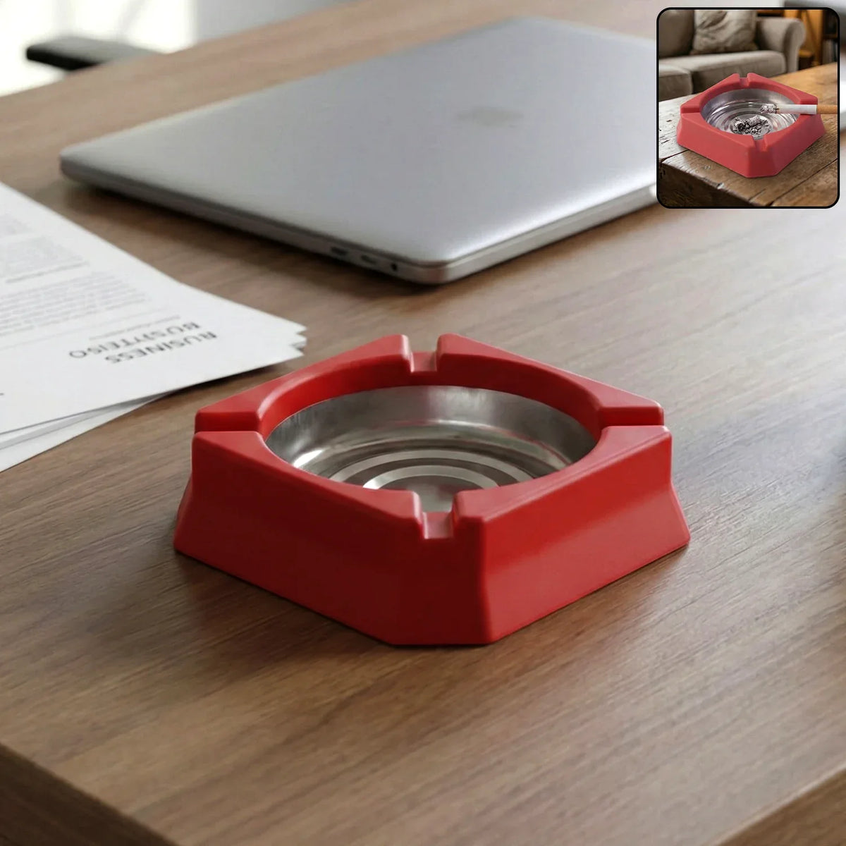 Heat-resistant Ashtray (1 Pc) - Zidbik