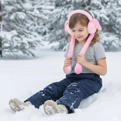 Soft Plush Winter Earmuffs For Kids (1 Pc) - Zidbik