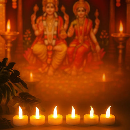 Premium 6 Piece Led Flameless Candle Light Set With Remote Control - Zidbik