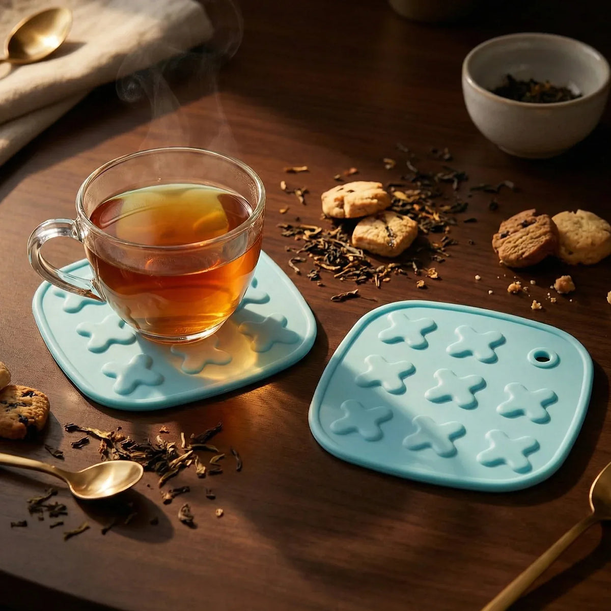Heat Resistant Multipurpose Cup Coaster Hot Pot Pad Set (2 Pc) - Zidbik