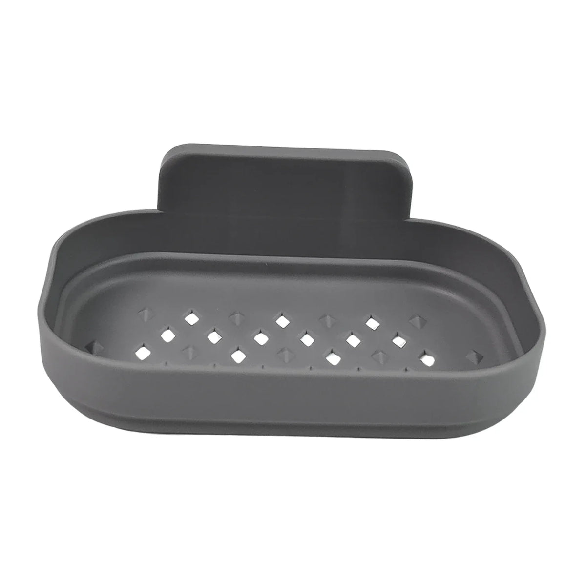 Plastic Soap Dish Holder For Bathroom Shower Wall Mounted Self Adhesive (1 Pc) - Zidbik