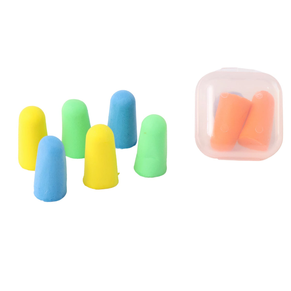 Soft Foam Earplugs - Noise-Cancelling Earplugs (4 Pairs) - Zidbik