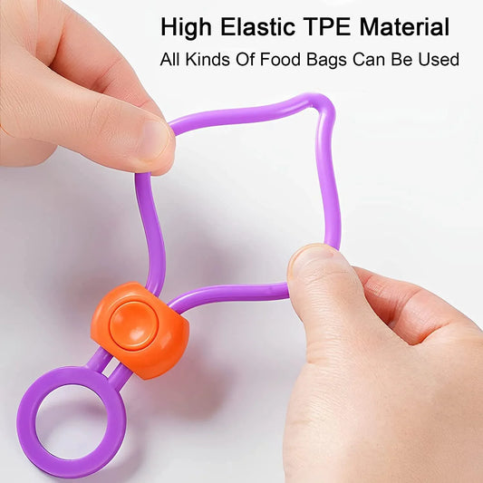 17570 Bag Clips Food Clips Multi-purpose Sealer Reusable Cable Ties Cord Organizer Bag Clips Food Clips For Home Kitchen Office (1 Pc) - Zidbik