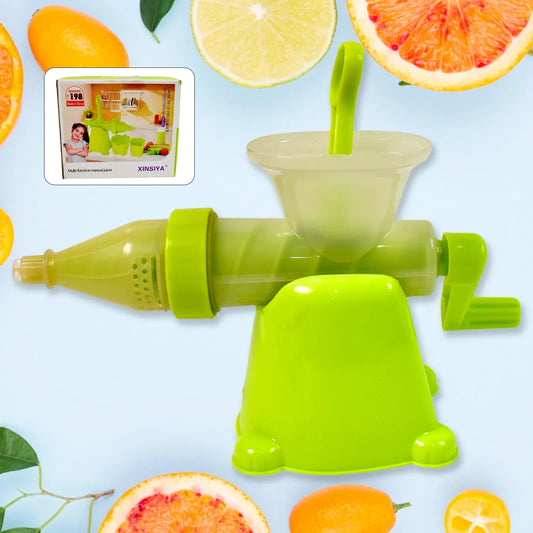 Manual Juicer Modern Plastic Fruit And Vegetable Juicer (1 Pc  Bowl Not Included) - Zidbik