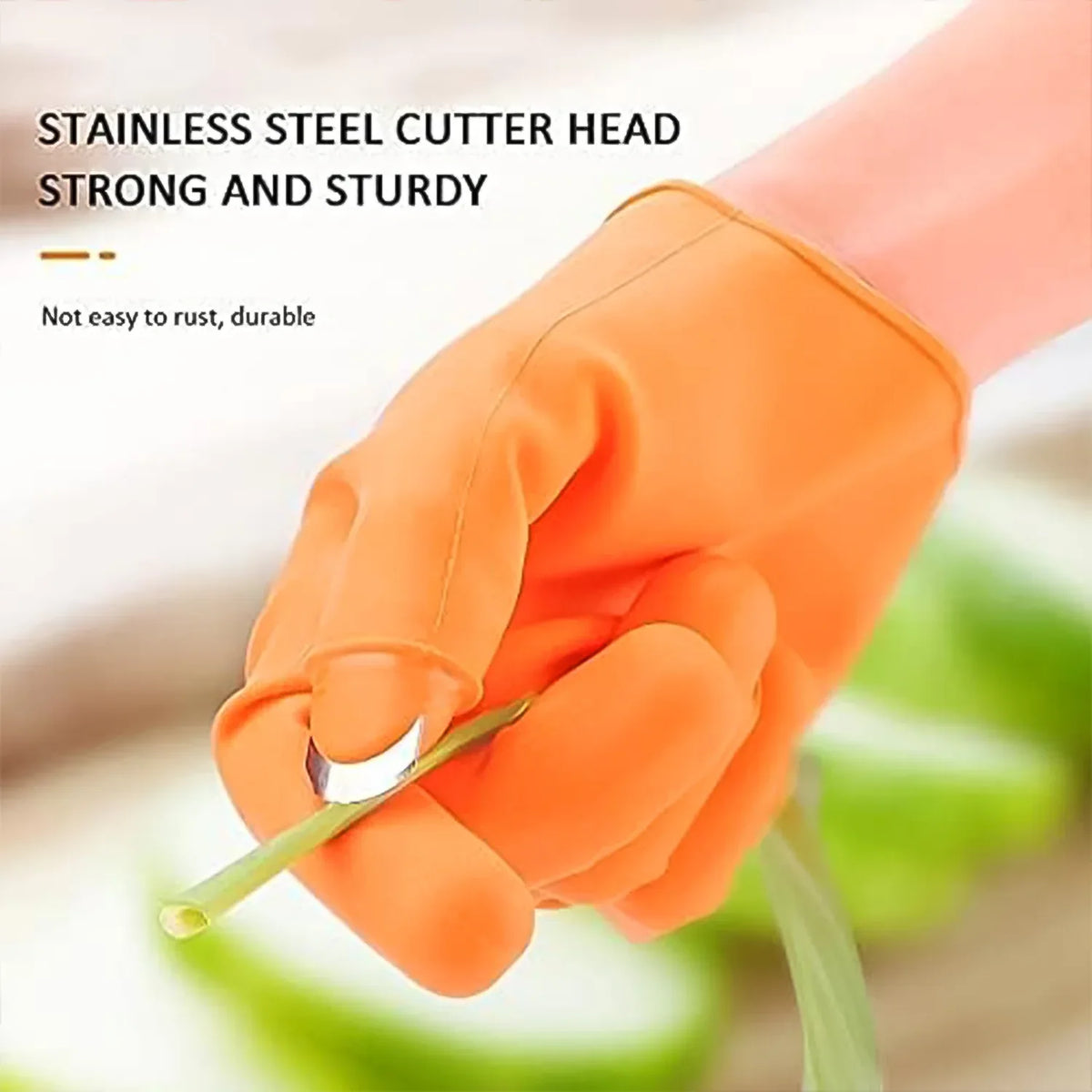 Gloves Silicone Thumb Knife Finger Protector Gears Cutting Vegetable Harvesting Knife - Zidbik