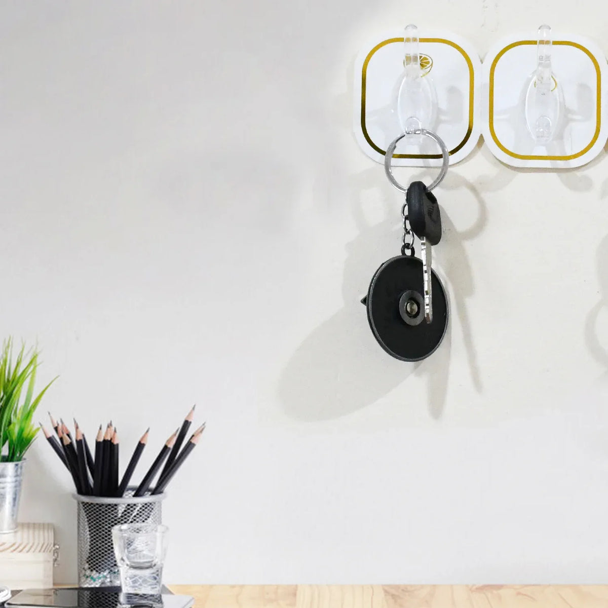 Transparent Adhesive Wall Hook (6 Pcs Set) - Zidbik