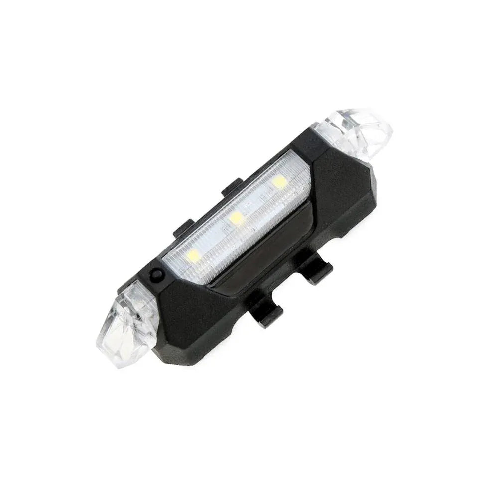 1560 Rechargeable Bicycle Front Waterproof Led Light (White) - Zidbik