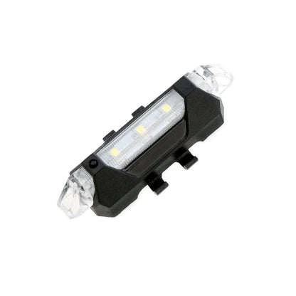 1560 Rechargeable Bicycle Front Waterproof Led Light (White) - Zidbik