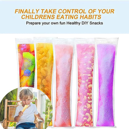 5512 Homemade Popsicle Maker Manual Ice Cream Machine With Approx 20 Pcs Packing Bag Popsicle Mold Convenient Maker Manual Ice Cream Machine For Kids Adults Diy Reusable - Zidbik