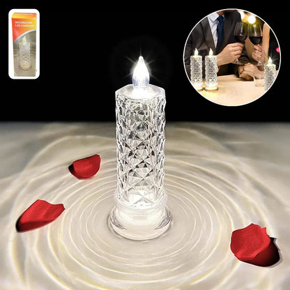 Decorative Led Crystal Candle Light (1 Pc) - Zidbik