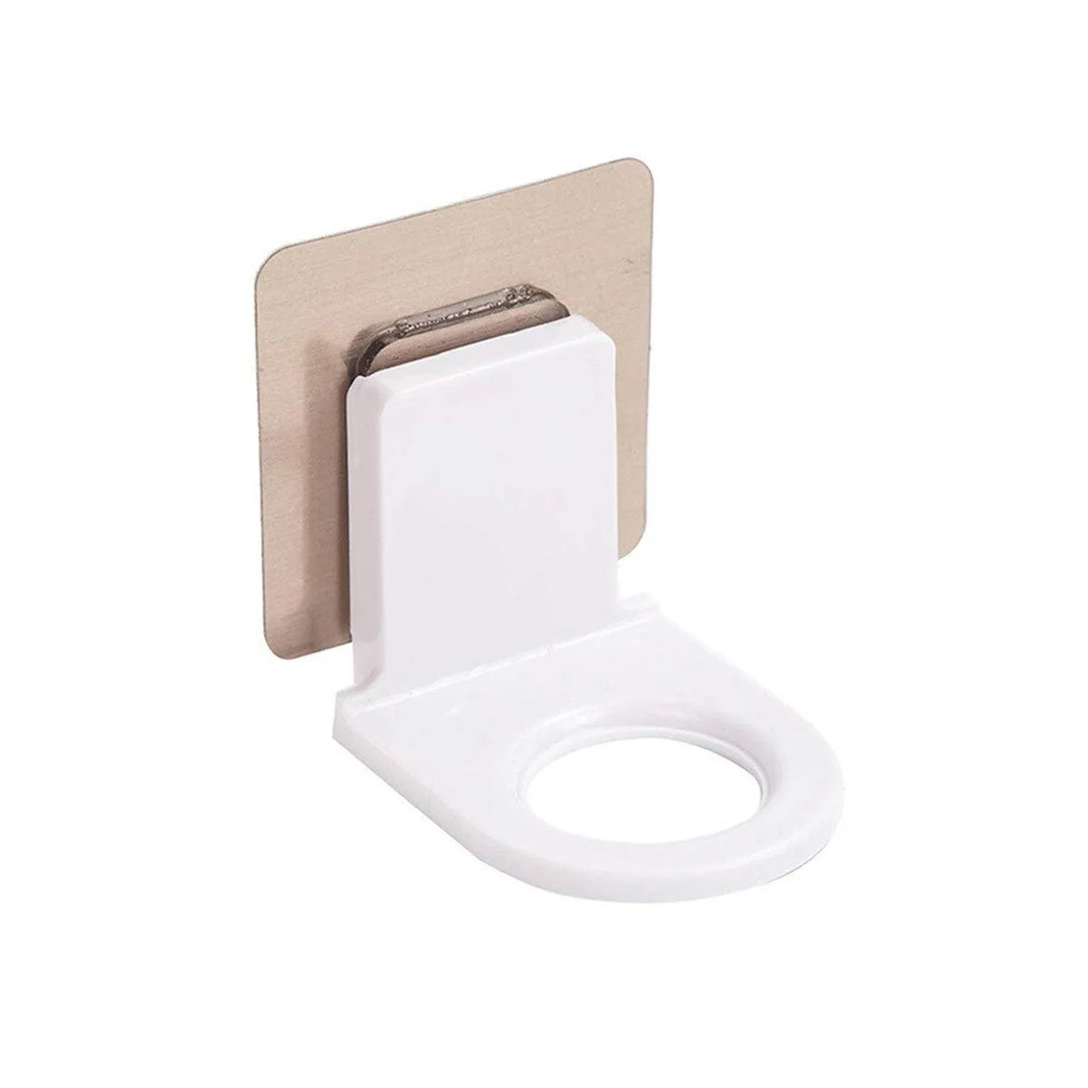 1158 Wall Mounted Self Sticky Hooks For Body Wash Shampoo Bottle Wall Storage Strong Adhesive Hook Power Plug Socket Hanger Holder Multi Color (1pc) - Zidbik