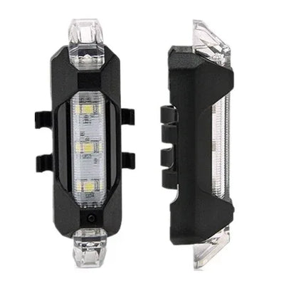 1560 Rechargeable Bicycle Front Waterproof Led Light (White) - Zidbik