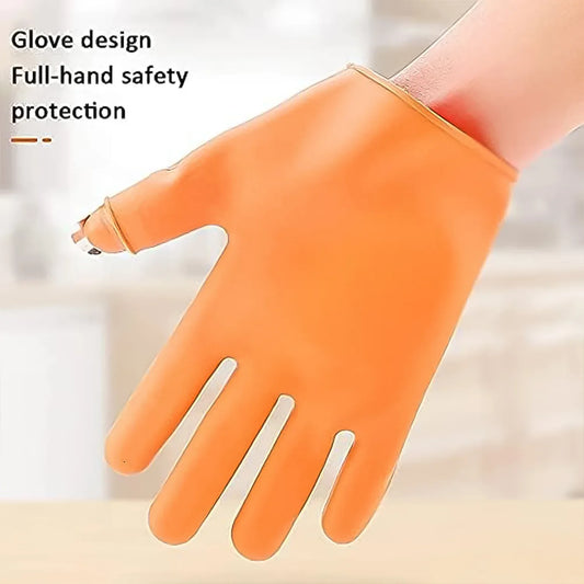 Gloves Silicone Thumb Knife Finger Protector Gears Cutting Vegetable Harvesting Knife - Zidbik