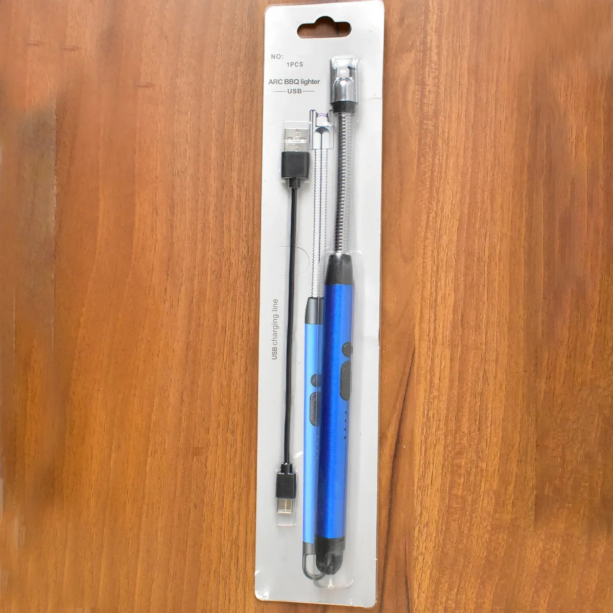 Metal Rechargeable Electric Arc Lighter With Flexible Neck (1 Pc) - Zidbik