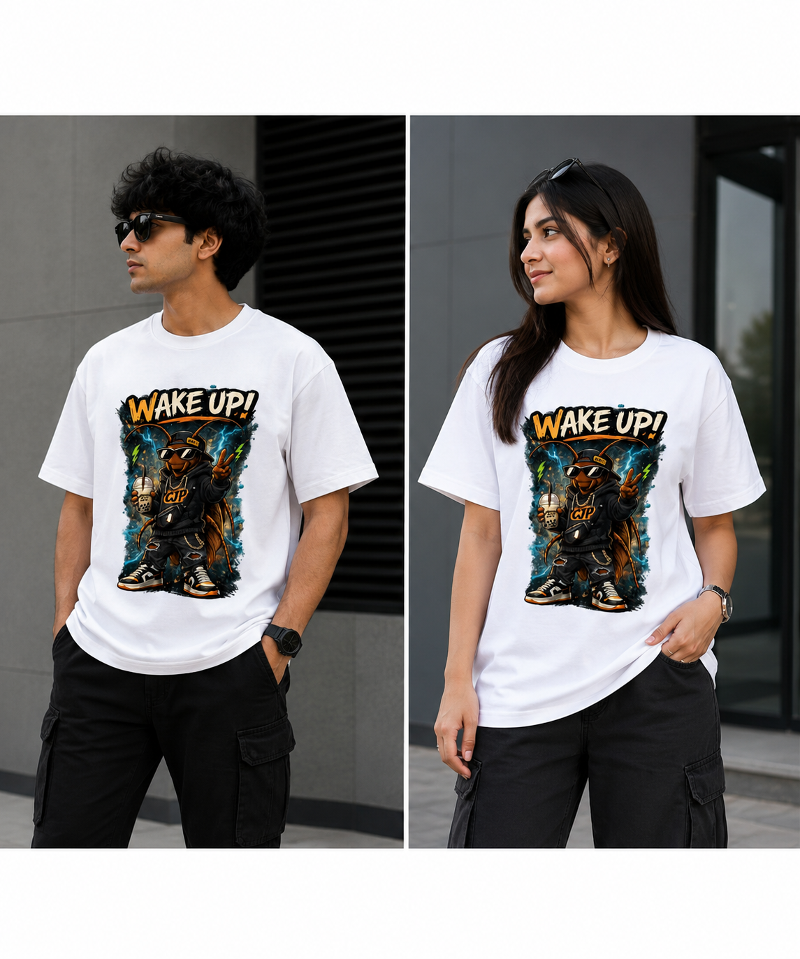 Wake Up Reality Oversized Unisex T-Shirt | Premium Anime Streetwear Tee