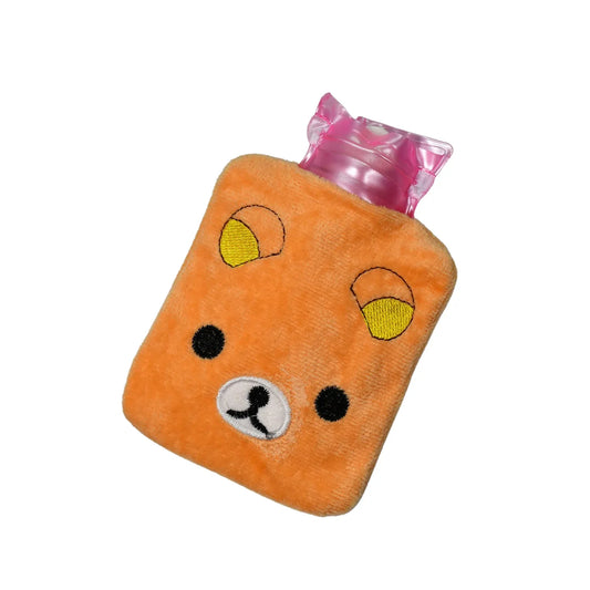 6503 Orange Panda Small Hot Water Bag With Cover For Pain Relief Neck Shoulder Pain And Hand Feet Warmer Menstrual Cramps. - Zidbik