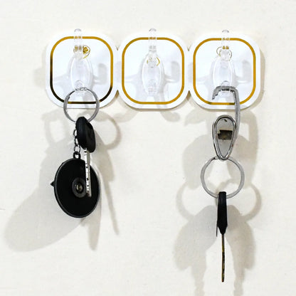 Transparent Adhesive Wall Hook (6 Pcs Set) - Zidbik