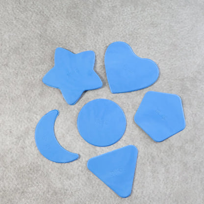 Haircut Design Stencil Set 6-in-1 Safe Hair Trimmer Molds - Zidbik