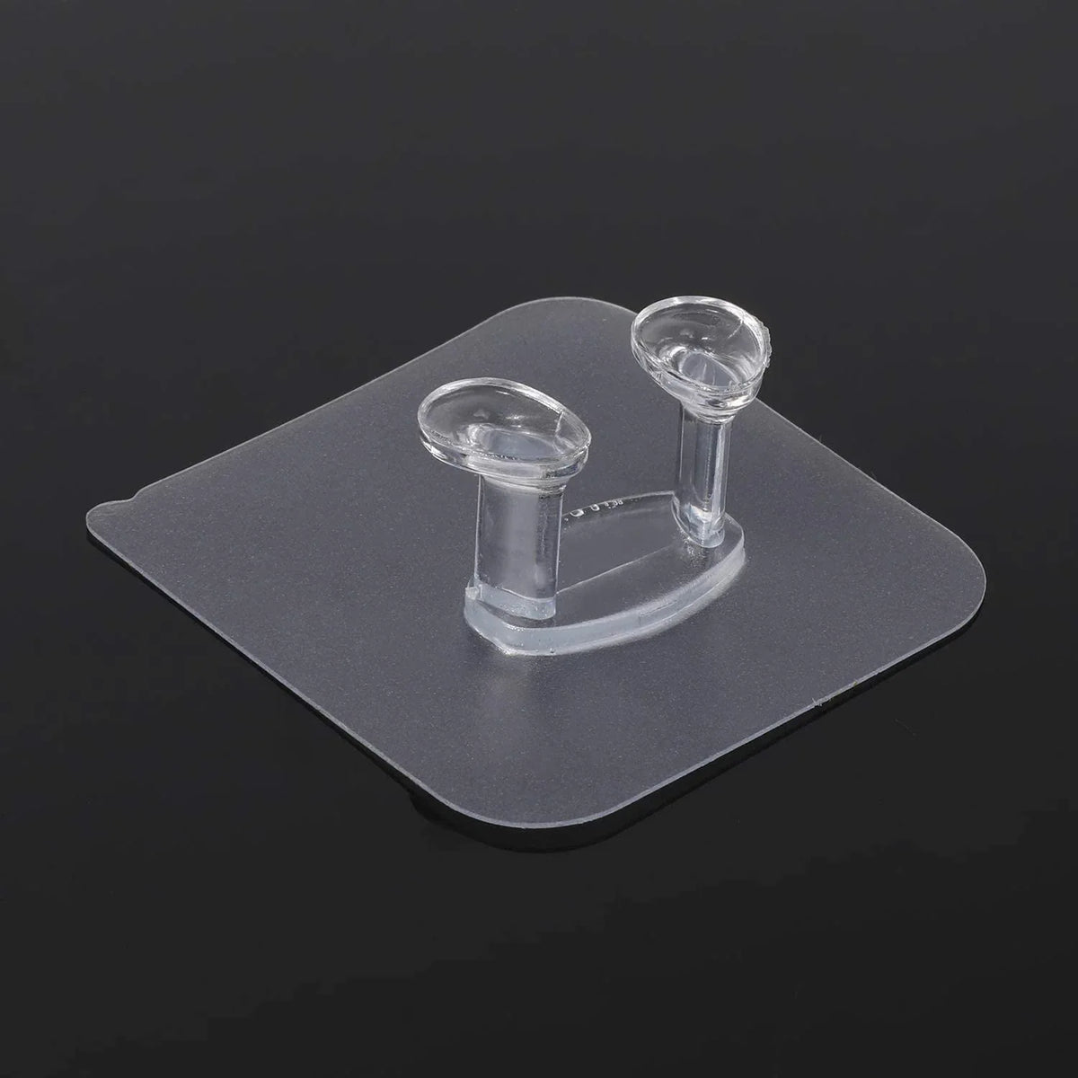 17777 Transparent Self Adhesive Hook Seamless Drill Free Removable Wall Mounted Hanger As Toothbrush Holder Power Plug Socket Holder Waterproof And Oil Proof (1 Pc) - Zidbik