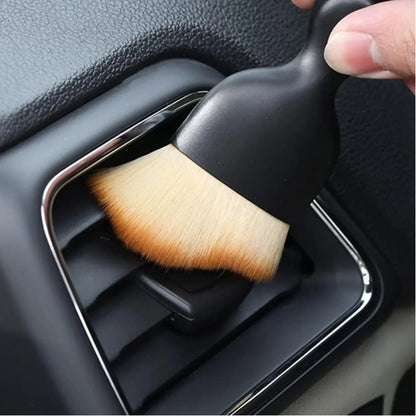 Mini Car Interior Cleaning Brush - Soft Duster for Car Cleaning (1 Pc) - Zidbik