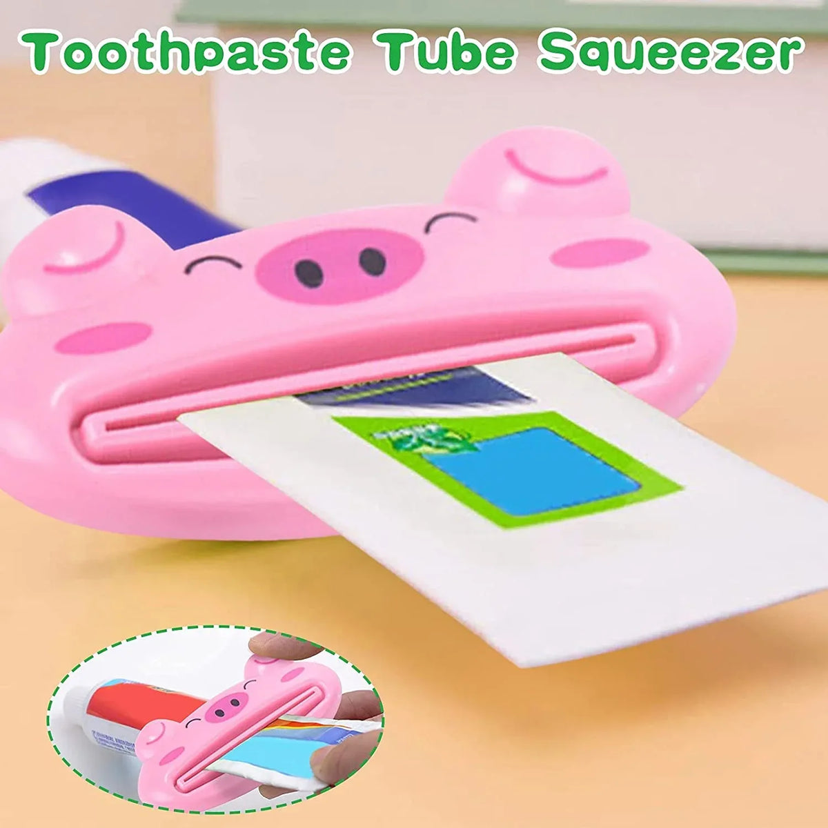 4876 Toothpaste Tube Squeezer 3.5inch Animal Toothpaste Squeezer Tube Squeezer Toothpaste Clip For Extruding Toothpaste Facial Washing Milk Tomato Sauce And Other Tubular Items ( 1 Pc ) - Zidbik