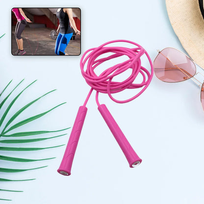 0648 3m Plastic Adjustable Wire Skipping Skip High Speed Jump Rope Cross Fit Fitness Equipment Exercise Workout - Zidbik
