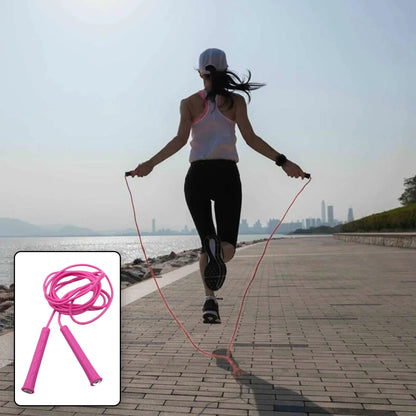 0648 3m Plastic Adjustable Wire Skipping Skip High Speed Jump Rope Cross Fit Fitness Equipment Exercise Workout - Zidbik