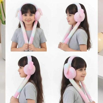 Soft Plush Winter Earmuffs For Kids (1 Pc) - Zidbik