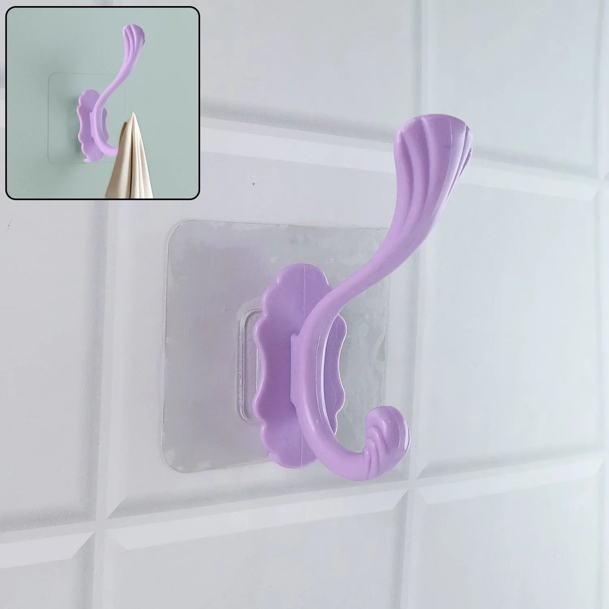 Self-adhesive Heavy Duty Decorative Wall Hook (1 Pc) - Zidbik