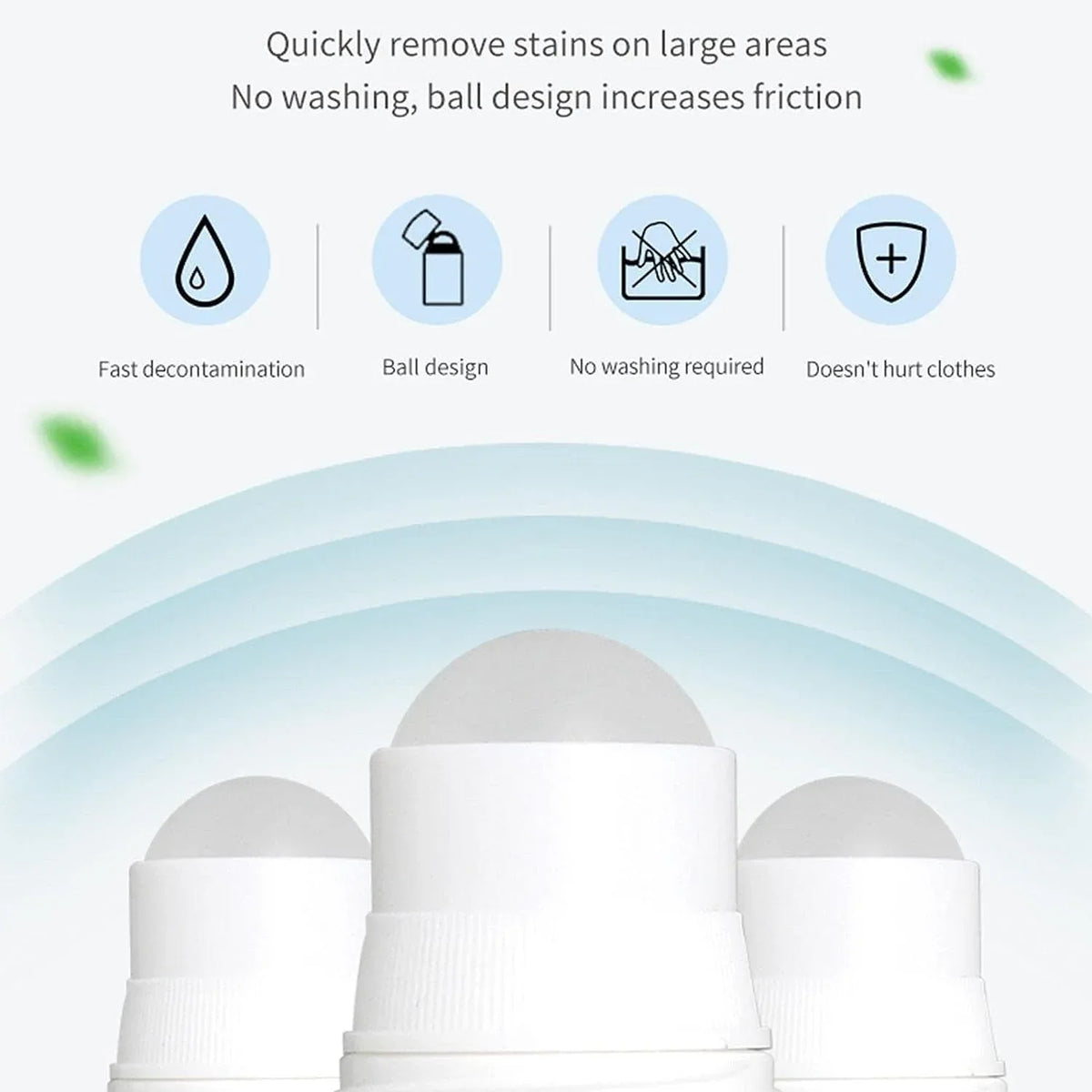 7933 Clothes Stain Remover Bead Design Emergency Stain Rescue Roller-ball Cleaner For Natural Fabric Removes Oil Almost All Types Of Fabrics - Zidbik