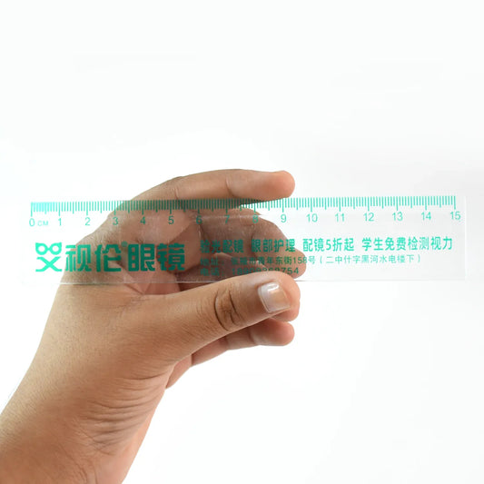 Premium Transparent Plastic Scale 15cm (1 Pc) - Zidbik